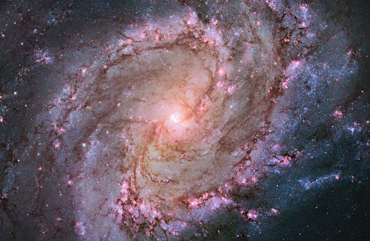 ハッブル宇宙望遠鏡がとらえた南天の回転花火銀河m アストロピクス
