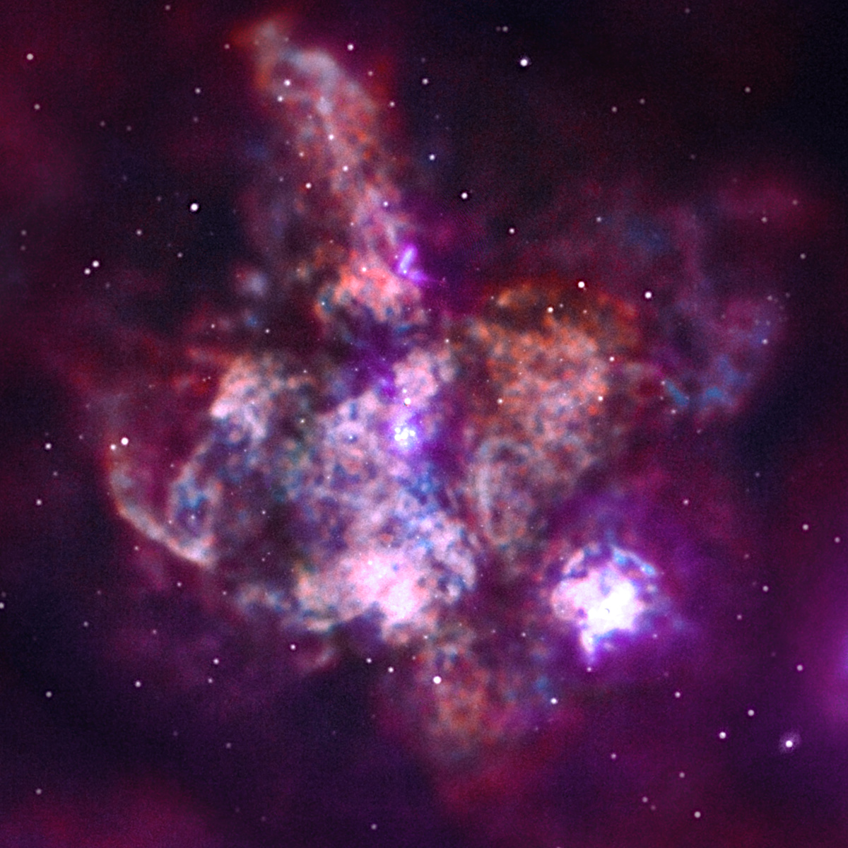 大マゼラン銀河のタランチュラ星雲 チャンドラx線望遠鏡打ち上げ周年記念画像 アストロピクス