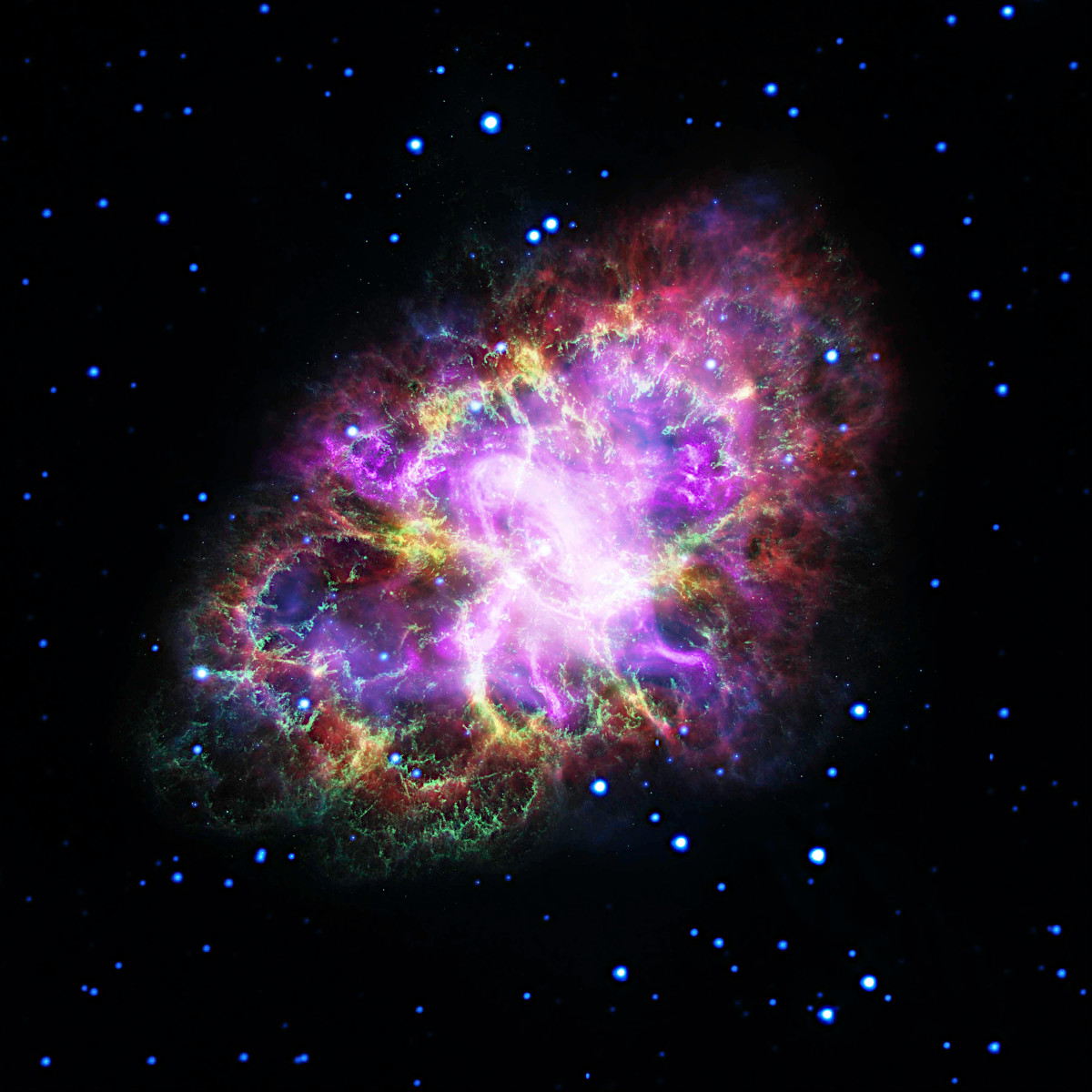超新星残骸 かに星雲 さまざまな波長の合成画像 アストロピクス