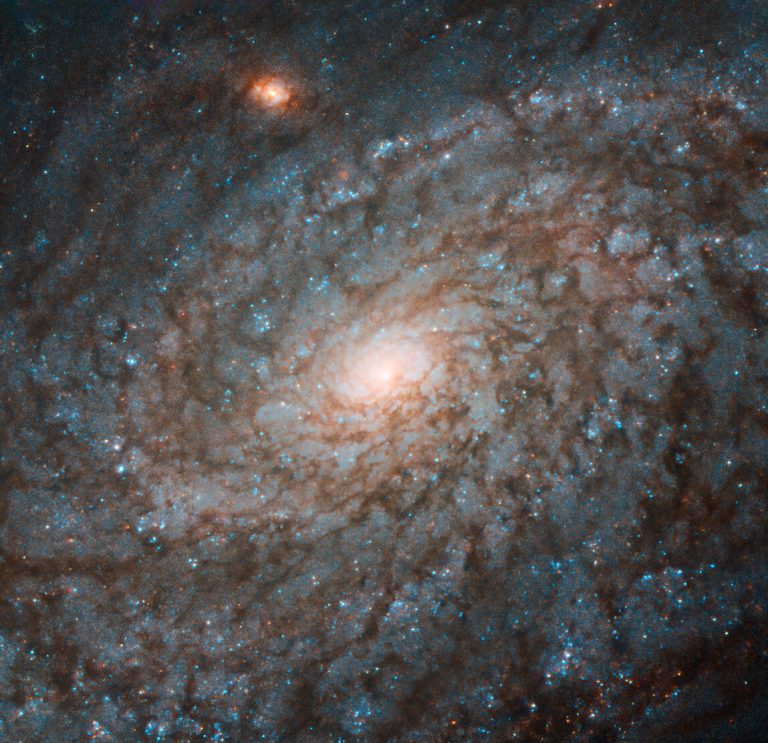 かみのけ座の渦巻銀河NGC 4237　ハッブル望遠鏡が撮影