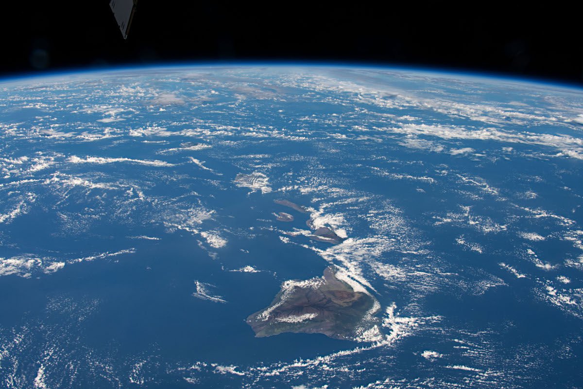 国際宇宙ステーションからみたハワイ諸島 アストロピクス