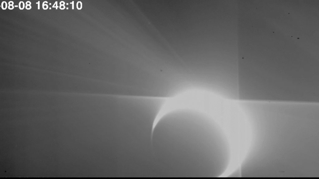 ソーラー・オービターがフライバイ時に撮影した金星。Image Credit: ESA/NASA/NRL/SoloHI/Phillip Hess