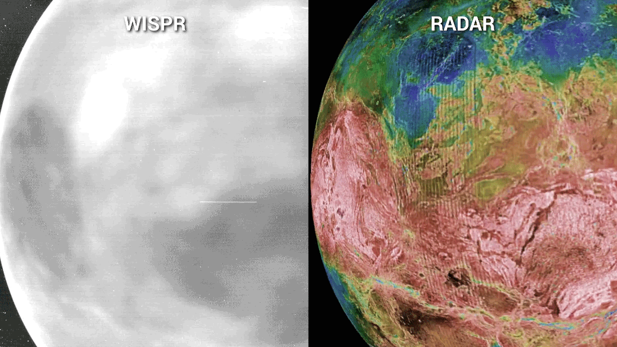 Credit: NASA/Johns Hopkins APL/NRL (left); Magellan Team/JPL/USGS (right)