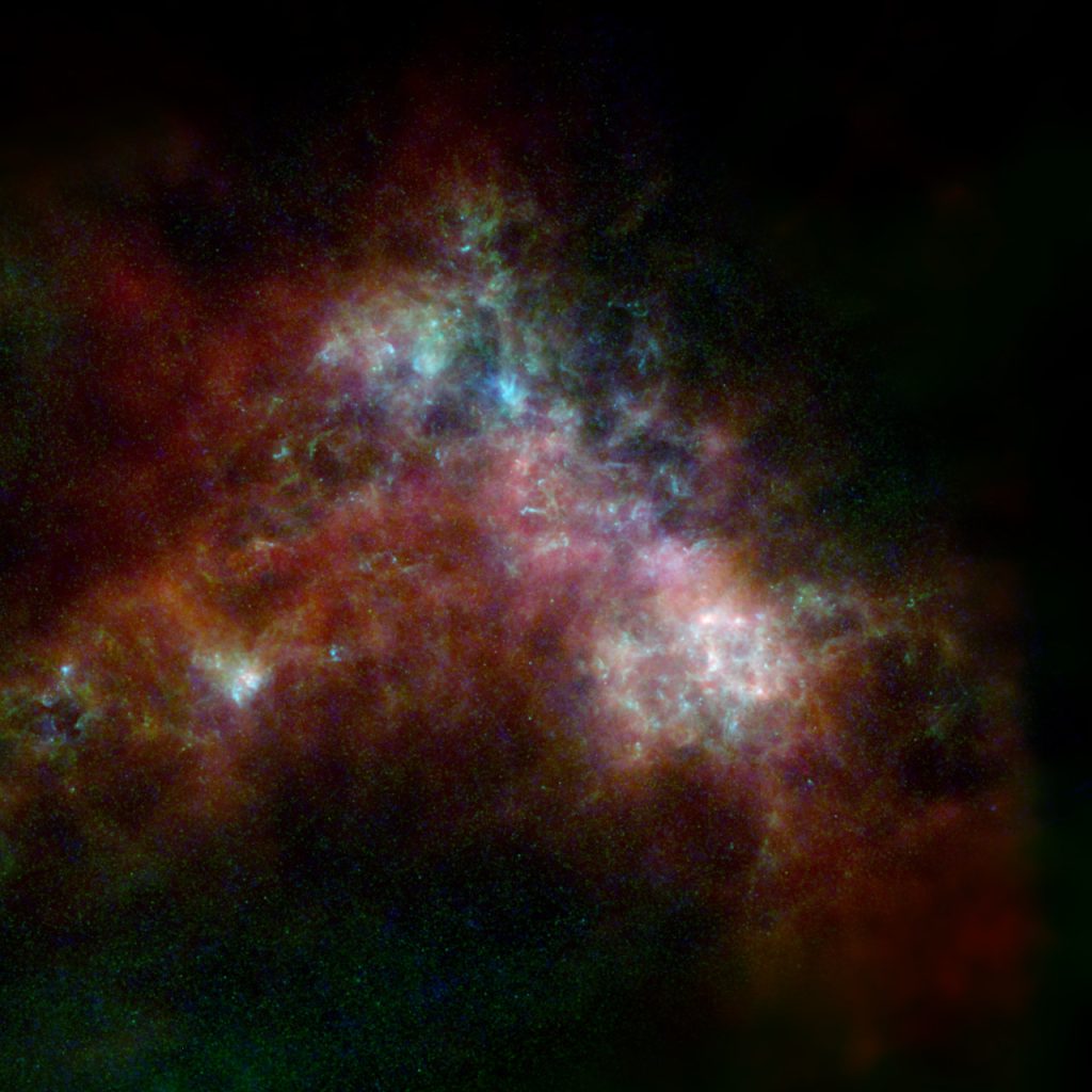 Image Credit: ESA/NASA/JPL-Caltech/CSIRO/NANTEN2/C. Clark (STScI)