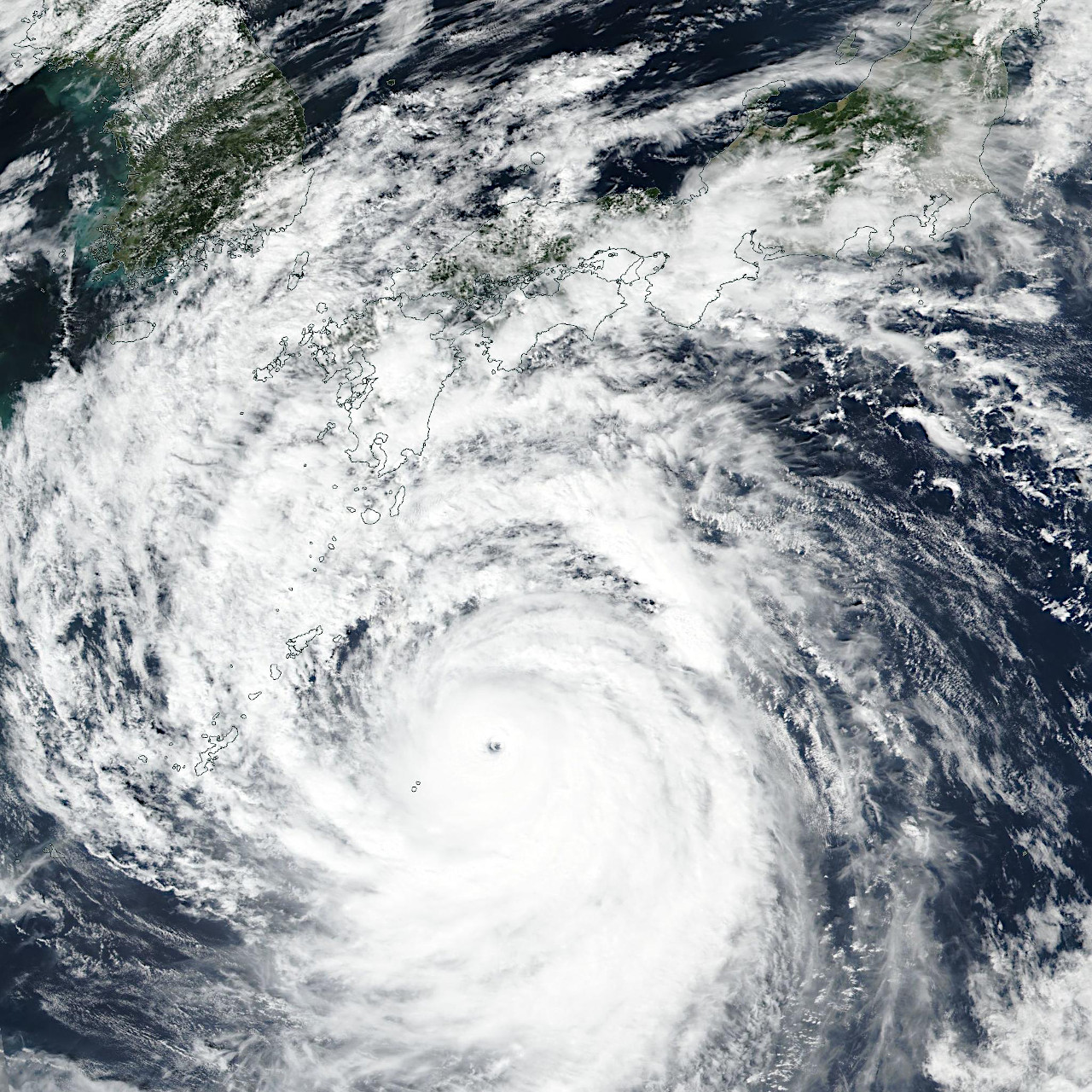 地球観測衛星が見た台風14号 ナンマドル アストロピクス