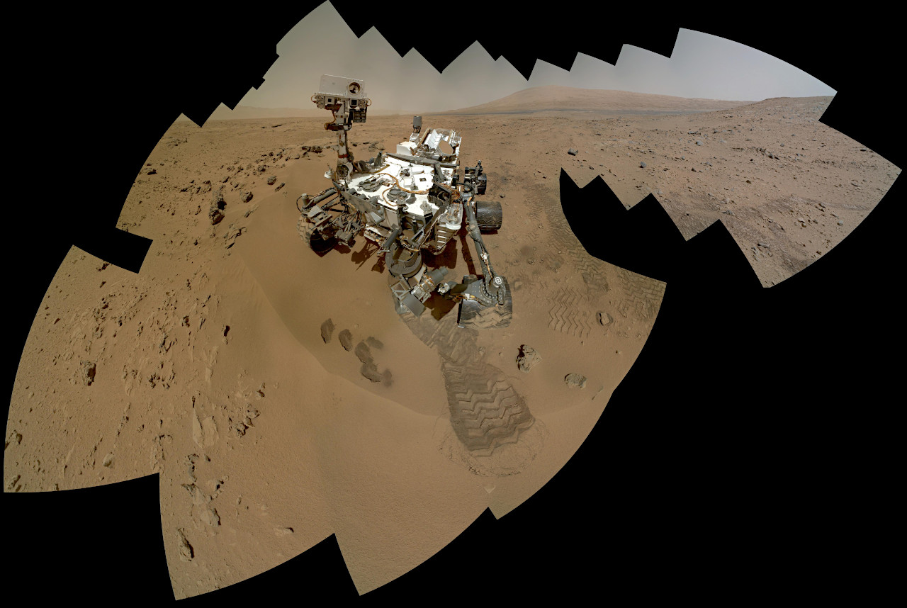 火星探査車キュリオシティの「自撮り」画像