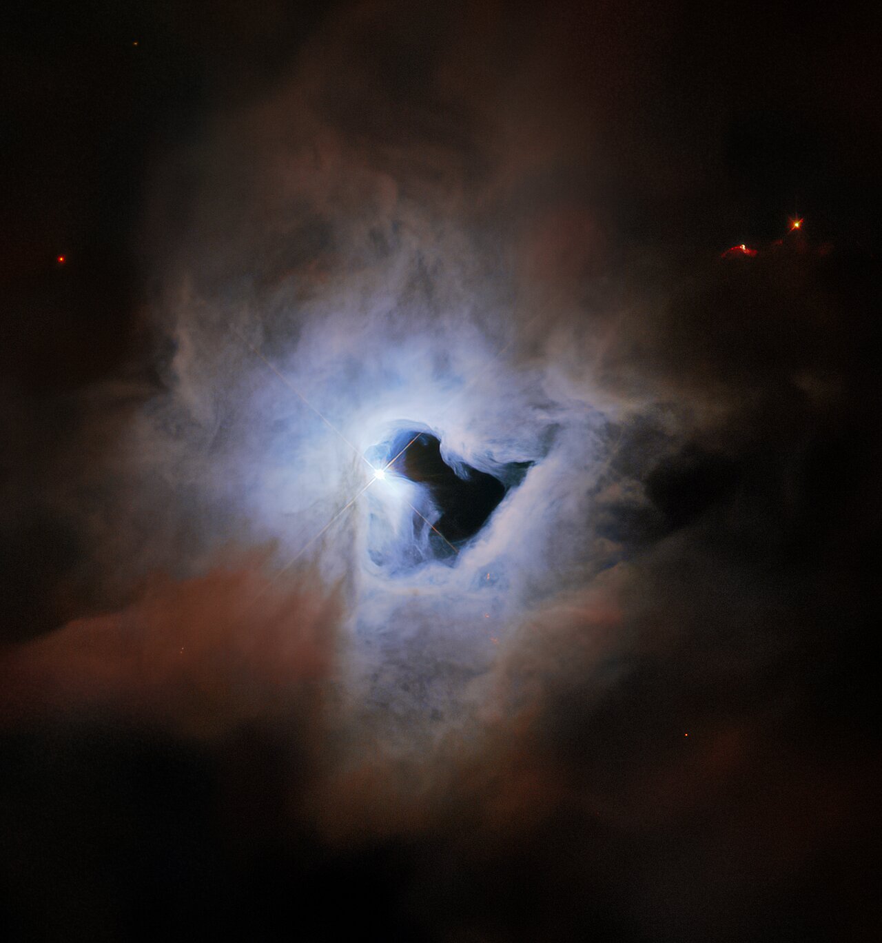 ハッブル宇宙望遠鏡がとらえた反射星雲NGC 1999