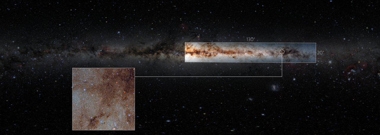 天の川銀河の33億の天体をとらえた10テラバイトの画像が公開された 