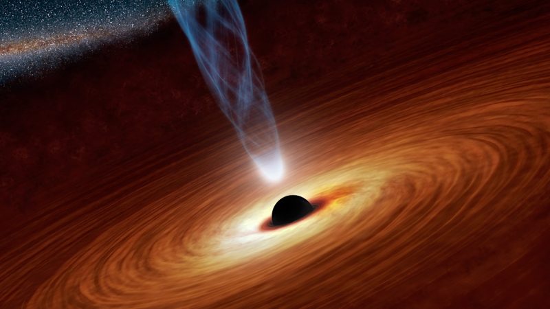 超巨大ブラックホールの想像図。Image credit: NASA/JPL-Caltech