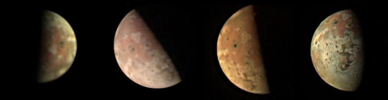 Image Credit: Image data: NASA/JPL-Caltech/SwRI/MSSS Image processing, left to right: Björn Jónsson (CC NC SA), Jason Perry (CC NC SA), Mike Ravine (CC BY), Kevin M. Gill (CC BY)