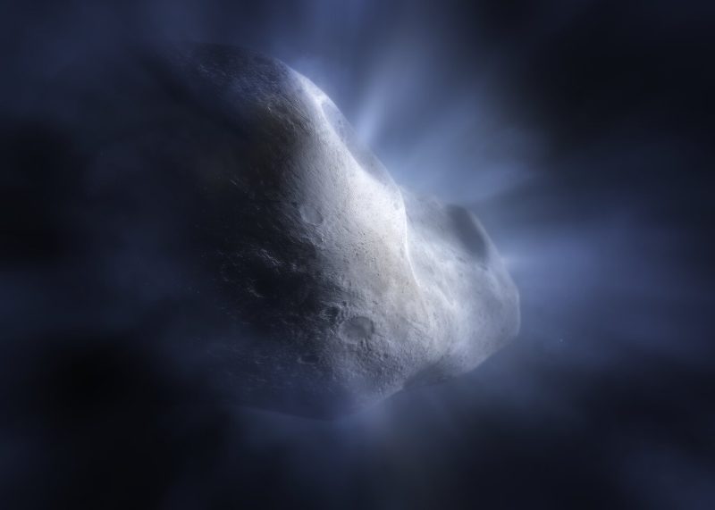 238P/リード彗星の想像図。Image Credit: NASA, ESA