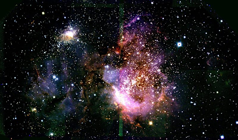 すばる望遠鏡のMORICSで撮影されたSh 2-209。Image Credit: 国立天文台